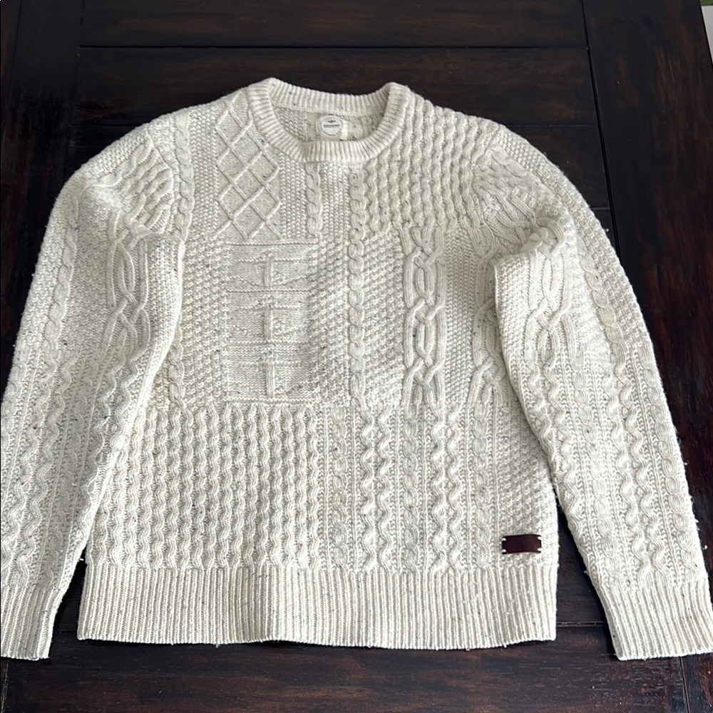Men's Cable Knit Fisherman’s Sweater - Cream